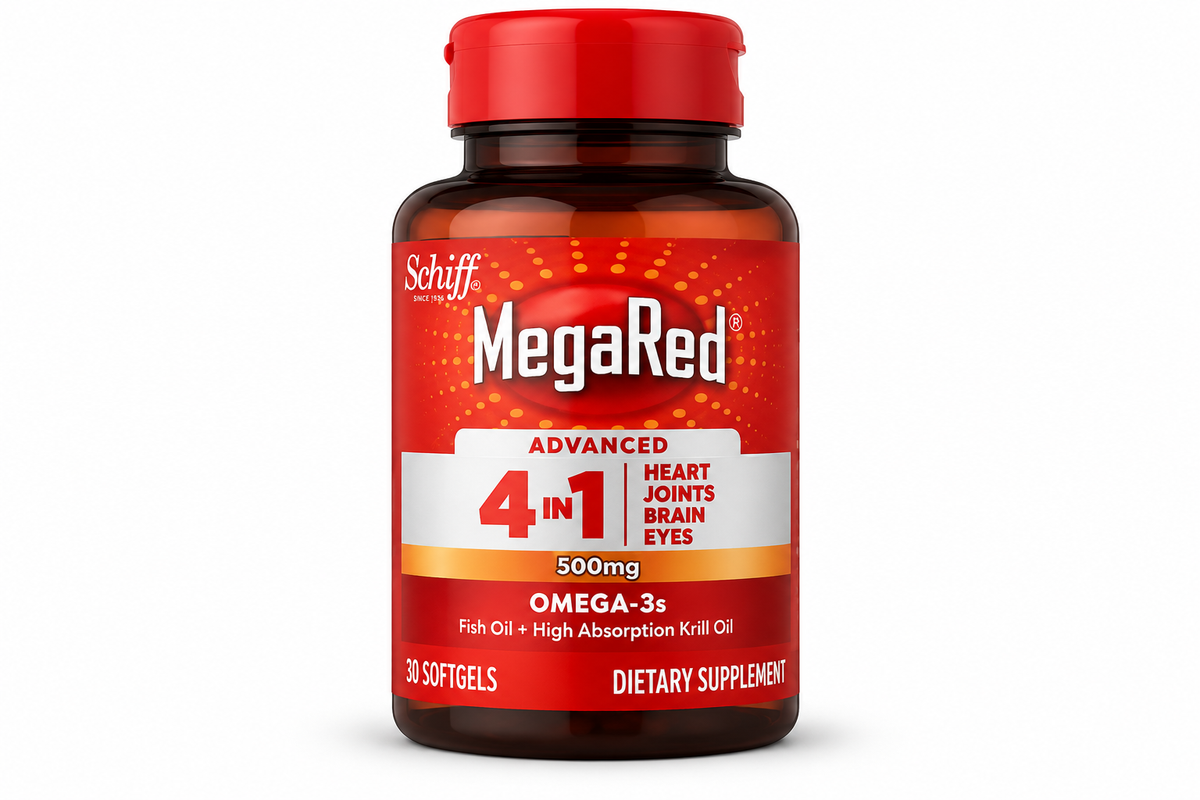 MegaRed Advanced Absorption Omega 3 Fish Oil 500mg 80 Softgels