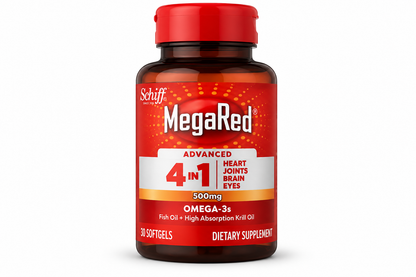 MegaRed Advanced Absorption Omega 3 Fish Oil 500mg 80 Softgels