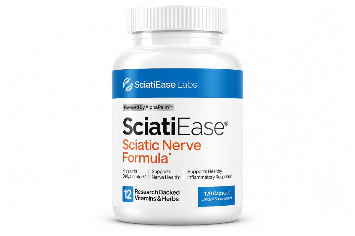 Sciatic Nerve Support Formula with AlphaPalm Dietary Supplement, 120 Capsules