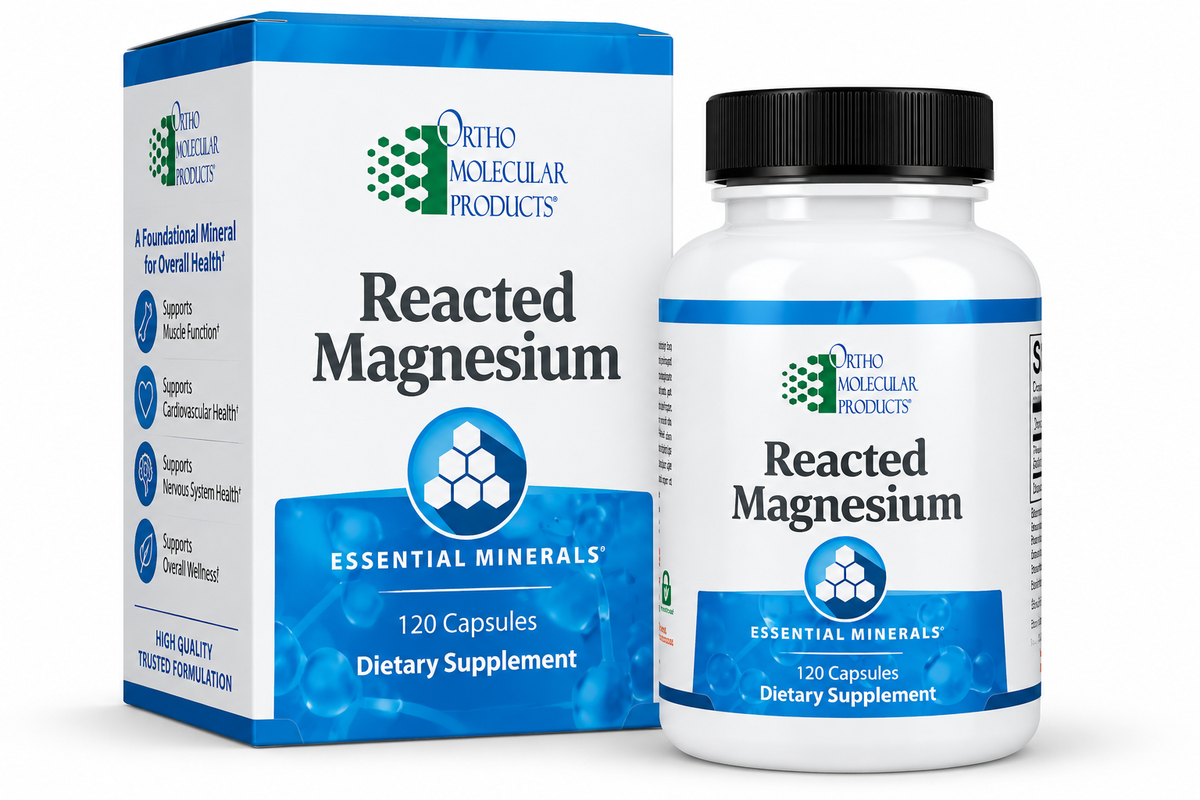 Ortho Molecular Products Reacted Magnesium 120Capsules