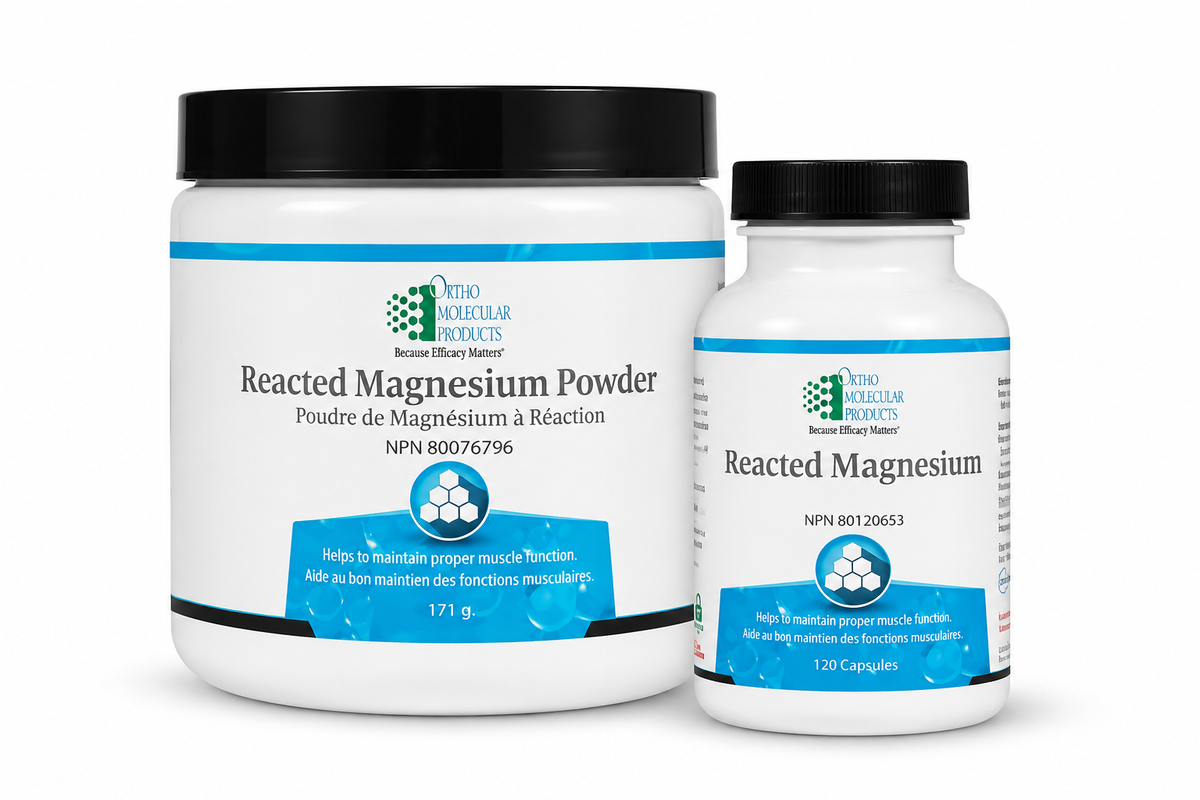 Ortho Molecular Products Reacted Magnesium 120Capsules