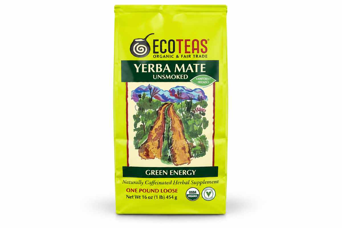 Loose Yerba Mate, Green Energy, Unsmoked, 16 oz (454 g)