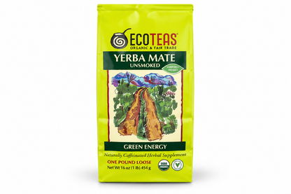 Loose Yerba Mate, Green Energy, Unsmoked, 16 oz (454 g)