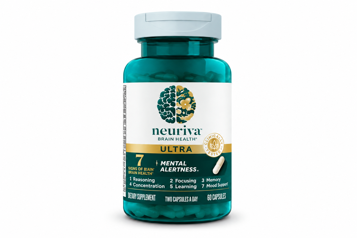 Neuriva Ultra Brain Health Memory Focus Mental Alertness 60 Caps exp 9/27