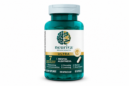 Neuriva Ultra Brain Health Memory Focus Mental Alertness 60 Caps exp 9/27