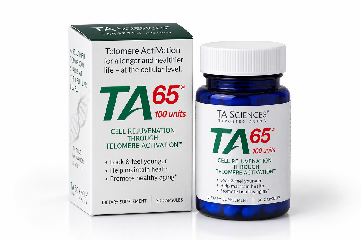 TA-65MD 100 Units Dietary Supplement. Contains 30 capsules