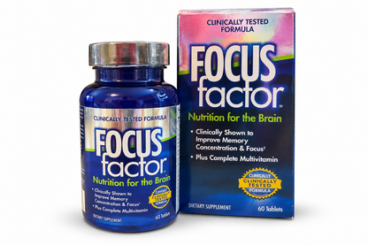 FOCUS Factor Dietary Supplement Nutrition for the Brain 180 Tablets