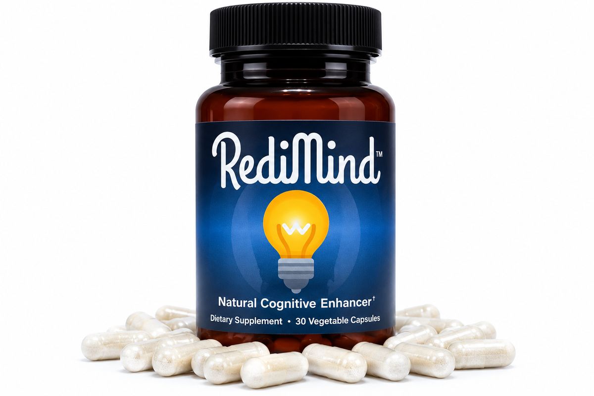 RediMind Natural Cognitive Support and Brain Supplement, Vegan, Gluten-Free