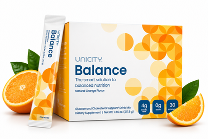 Unicity Balance Dietary Supplement NATURAL ORANGE, 30 Stick Packs