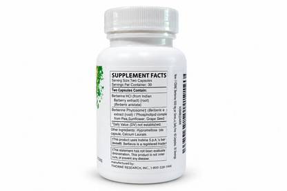 Thorne, Berberine, 1,000 mg per serving, 60 Capsules.pack of 1