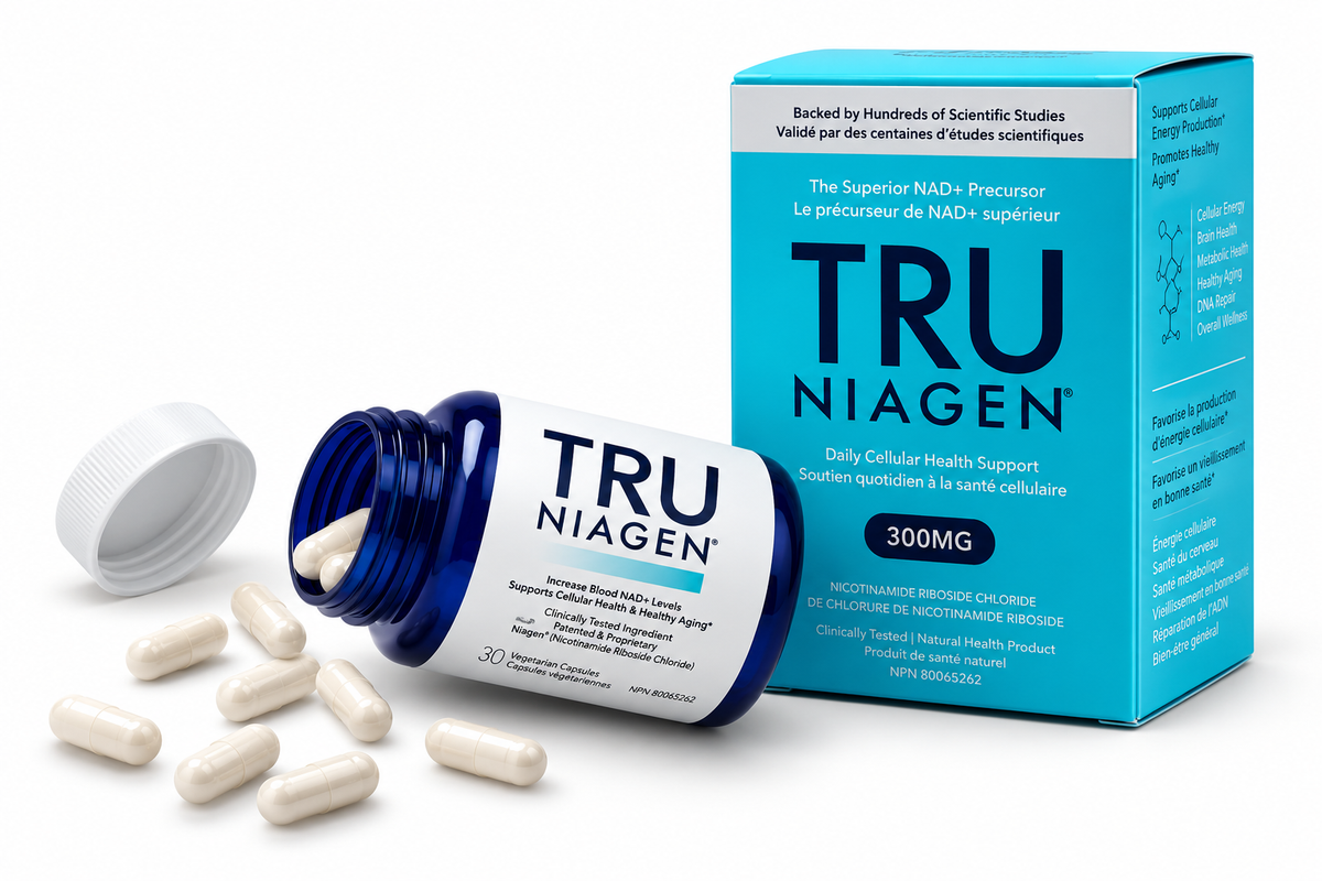 TRU NIAGEN Patented NAD+ Supplement, 300mg Niagen, 30 Servings | Nicotinamide Riboside