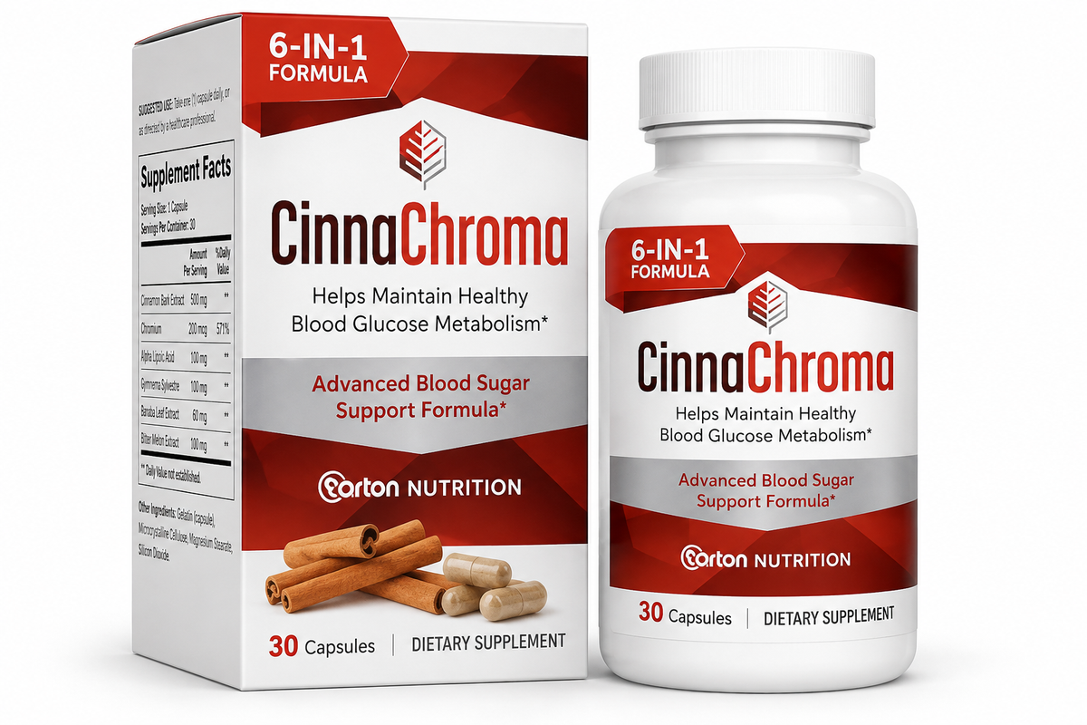 CinnaChroma – Blood Sugar Support Supplement with Cinnamon Extract & Chromium