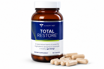 Gundry MD® Total Restore® Gut Health and Gut Lining Support Supplement (90 Caps) (Glass Bottle)