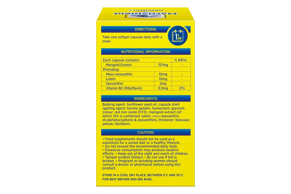 MacuShield Original Plus Capsules - 90 Day Pack, Eye Health Food Supplement cont